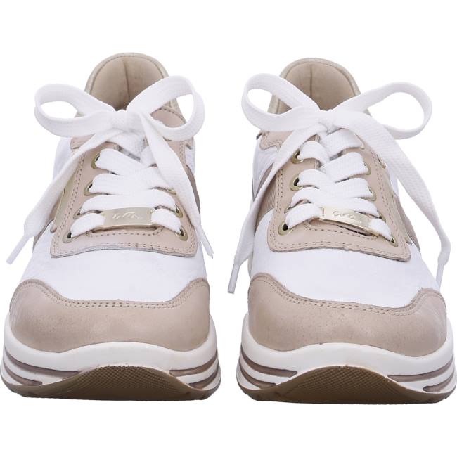 Scarpe Da Ginnastica Ara Pizzo-ups Sapporo Nude Donna Bianche | ARA309ZLQ