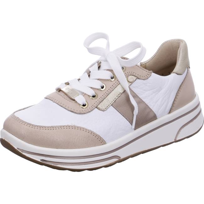 Scarpe Da Ginnastica Ara Pizzo-ups Sapporo Nude Donna Bianche | ARA309ZLQ