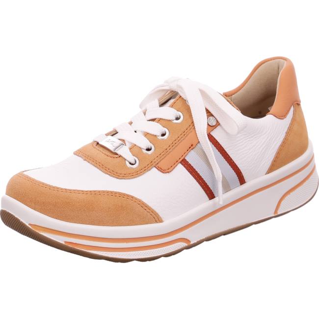 Scarpe Da Ginnastica Ara Pizzo-ups Sapporo Peach Donna Bianche | ARA726JQA