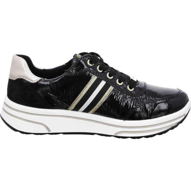 Scarpe Da Ginnastica Ara Pizzo-ups Sapporo Donna Nere | ARA805EZV