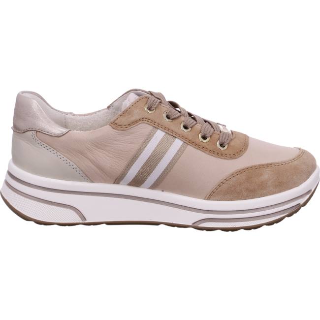 Scarpe Da Ginnastica Ara Pizzo-ups Sapporo Nude Donna Beige | ARA854VGQ