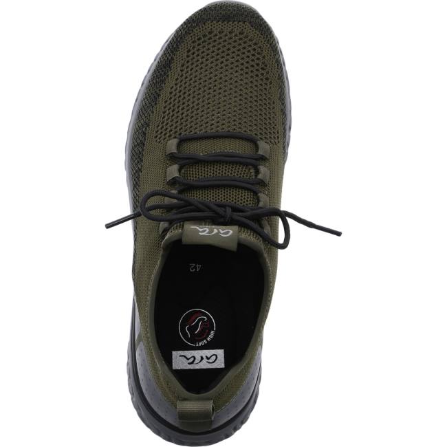 Scarpe Da Ginnastica Ara San Diego Olive-black Uomo Verdi | ARA649HNJ