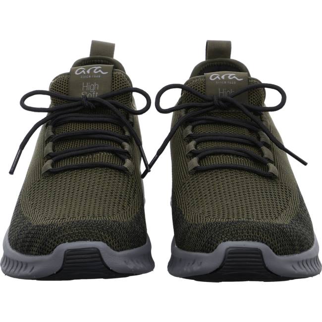 Scarpe Da Ginnastica Ara San Diego Olive-black Uomo Verdi | ARA649HNJ