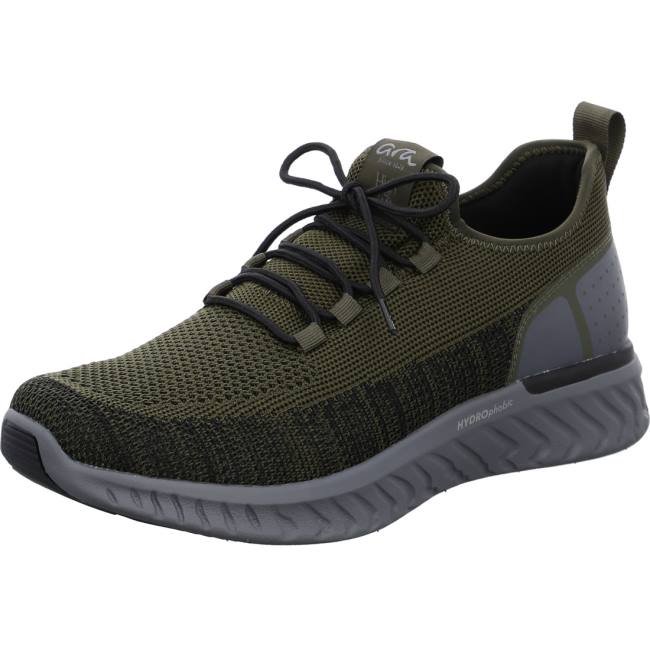 Scarpe Da Ginnastica Ara San Diego Olive-black Uomo Verdi | ARA649HNJ