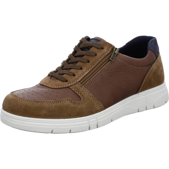 Scarpe Stringate Ara Loris Cognac Uomo Marroni | ARA839NDC