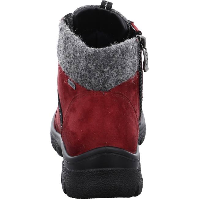 Stivali Ara Ankle Saas-fee Ruby Donna Rosse | ARA421DIB