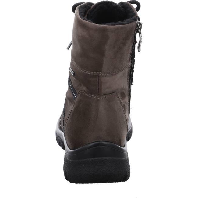 Stivali Ara Ankle Saas-fee Taiga Donna Grigie | ARA059FKY