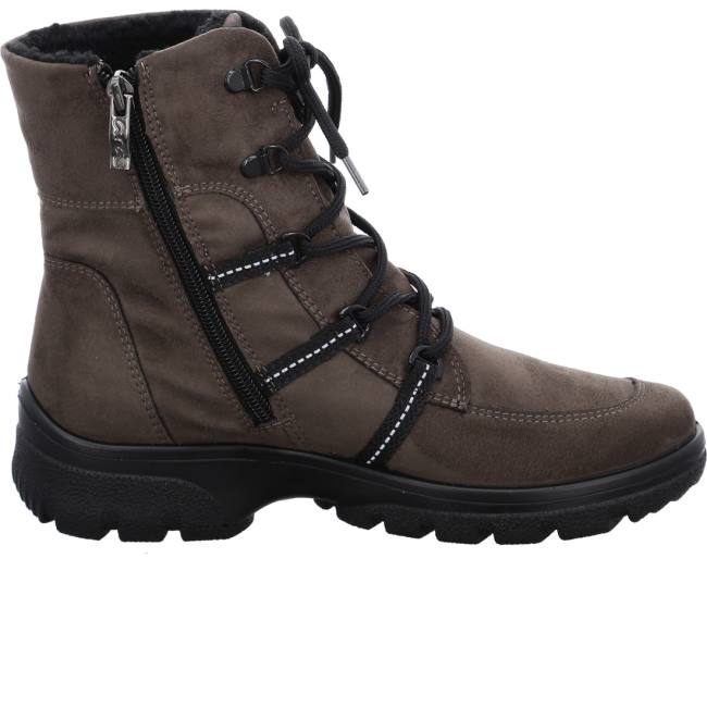 Stivali Ara Ankle Saas-fee Taiga Donna Grigie | ARA059FKY